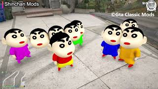 Download Shinchan Ped Mods for GTA 5 Singleplayer AddonFiveM  3Heads Shinchan for GTA 5 [upl. by Ainex]