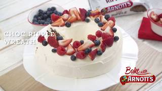 Arnotts Choc Ripple Wreath Cake [upl. by Ettennaej]