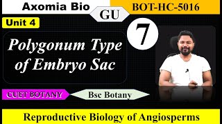 Polygonum Type Embryo Sac Monosporic embryo sac Bsc Botany 5th sem Botany cuetpg Axomia Bio [upl. by Ieppet]