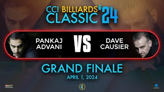 PANKAJ ADVANI VS DAVE CAUSIER  GRAND FINAL  CCI BILLIARDS CLASSIC 2024 [upl. by Nodnelg288]