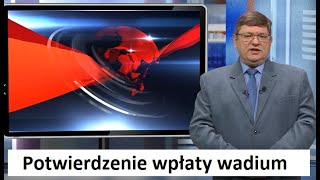 Potwierdzenie wpłaty wadium dołączane do oferty [upl. by Kingsley]