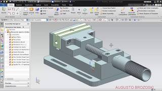 Bench Vise Clamping Morsa NX Siemens Parte 06 de 06 [upl. by Ecnarretal670]