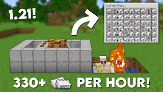 Minecraft 121 Easy IRON Farm Tutorial  330 Per Hour [upl. by Sabine]