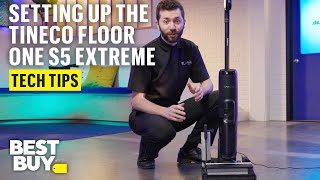 Setting Up the Tineco Floor One S5 Extreme to Start Cleaning – Tech Tips from Best Buy [upl. by Vittorio829]