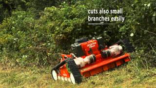 agria 9600 remote control high grass rotary mulcher [upl. by Yregerg]