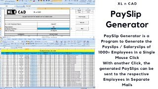 PaySlips  SalarySlips of 1000 Employees in a Single Click [upl. by Brotherson]