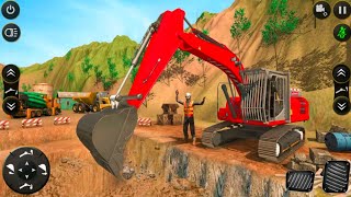 Real Construction Simulator 3D  JCB Excavator Driving Game  Android Gameplay [upl. by Aninotna]