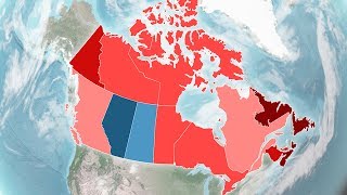 Canadian Federal Election Results 18672015 [upl. by Keelby52]