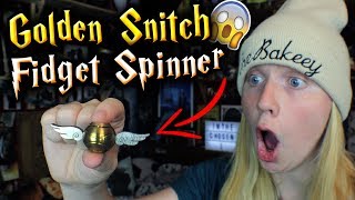 GOLDEN SNITCH FIDGET SPINNER  HARRY POTTER STYLE [upl. by Anairam]