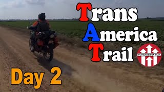 Day 2 Trans America Trail Motorcycle Adventure  Miss  Ark [upl. by Nefets]