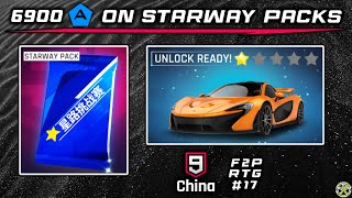 Asphalt 9 China  Spending 6900 tokens on Starway packs  F2P RTG 17 [upl. by Suixela]