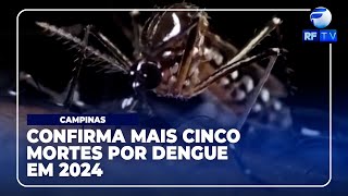 Boletim de Notícias  Campinas confirma mais cinco mortes por dengue [upl. by Lebar607]