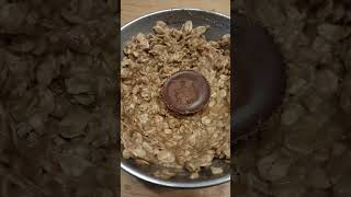 Baked Oats Breakfast oatmeal bananabread chocolate reeses peanutbutter baking healthyrecipe [upl. by Joseito]