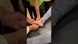 Ankle joint chiropractor chiropractic physiotherapist viralvideo shorts [upl. by Eudosia]