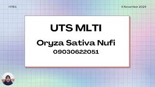 UTS Manajemen Layanan TI Oryza Sativa Nufi [upl. by Ainolopa]