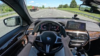 2020 BMW M550i xDrive  POV Test Drive  060 [upl. by Oicram939]