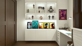 Marvel themed tiny home office in NYC [upl. by Jagir884]