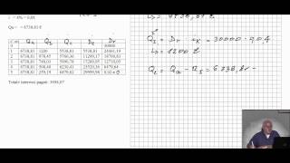 Matematica finanziaria per Geometri  Ammortamento metodo francese e Debito residuo [upl. by Nerty]