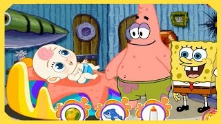 Enjoy with SpongeBob amp Patrick Babies CareNewest Babysitting Game Video [upl. by Kroy]