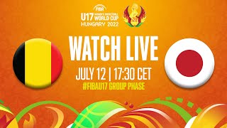 Full Basketball Game  Belgium v Japan hosted by Justin  FIBA U17 Womens Basketball World Cup 2022 [upl. by Whelan]