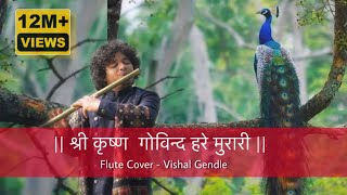 Shri Krishna Govind Hare MurariAchutam KeshavamKaun KehteHai Bhagwan Aate NahiVishal Gendle Flute [upl. by Barfuss]