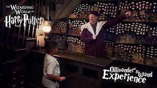 Ollivanders Full Interactive Wand Experience at Universal Studios Orlando Hogsmeade [upl. by Baxie692]