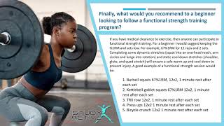 Functional Strength Training [upl. by Elatnahs]