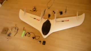 DRONE AILE PHANTOM FX61  SETUP pour FPV  description du matériel avant montage UAV DRONE [upl. by Humo]