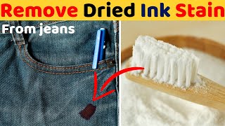 How to Remove Old Dried Ball Pen Ink Stains From Jeans Completely Remove Dried Ink Stains From Jeans [upl. by Nohtan234]