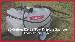 Chapin 97700 25Gallon 12v EZ Tow Dripless Sprayer [upl. by Elgna433]