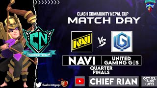 🇺🇦NAVI VS 🇺🇸UNITED GAMING GS  QUARTER FINAL CLASH COMMUNITY NEPAL CUP  CLASH OF CLANS [upl. by Iyre]