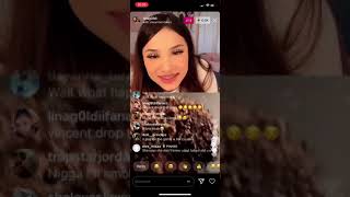 DESIREE AND LINA DRAMA IG LIVE BACK TO BACK [upl. by Jedd]