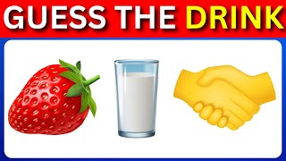 Guess The DRINK By Emoji 🍹🥤 l Emoji Quiz [upl. by Burrow]