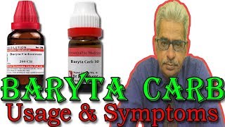 Baryta Carb in Hindi  Uses amp Symptoms in Homeopathy by Dr PS Tiwari [upl. by Polivy]