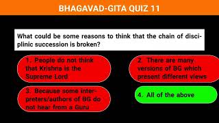 BHAGAVAD GITA QUIZ 11 [upl. by Ivo]