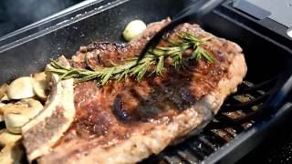 How to Cook a Perfect Grilled Steak with UCHICOOK Steam grill [upl. by Tadio]