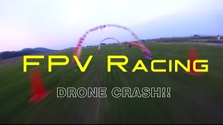 レーシングドローン クラッシュ FPV Racing Drone Crash game [upl. by Orianna855]