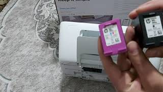 فتح وتشغيل طابعة HP Deskjet 2710 [upl. by Ashley]