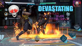 THE MK TEAM IS BACK THE LAST CONTRACT I H7 APPROACHING ONESHOT TERRITORY  INJUSTICE 2 MOBILE [upl. by Pussej232]