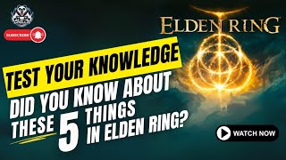 Elden Ring  5 Things You Might Not Know  Hidden amp Obscure Mechanics [upl. by Leugar631]