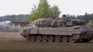 Panzerschießen des Leopard 2A6  Bundeswehr [upl. by Wadesworth]