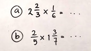 Perkalian Pecahan Campuran dengan Pecahan Biasa dan Sebaliknya  Matematika SD [upl. by Kesley]