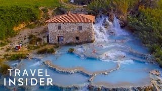 Waterfall Massage At Tuscany Hot Springs [upl. by Nedloh318]