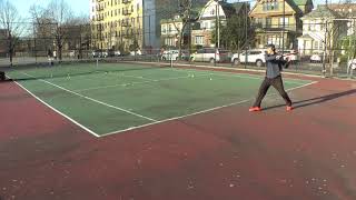 20190404  Spinfire Pro 2  Drill in the middle of the court [upl. by Naerad]