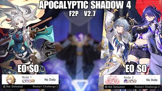 F2P E0S0 SUNDAY x E0S0 ACHERON  E0S0 FEIXIAO TAKE ON NEW 27 APOC SHADOW  SPD vs ATK Boots Acheron [upl. by Imat]