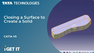 How to Close a Surface to Create a Solid  CATIA V5 [upl. by Ydennek274]