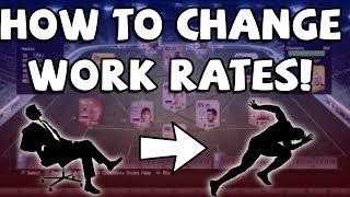 FIFA 14 Ultimate Team  HOW TO CHANGE WORK RATES [upl. by Adlitam439]