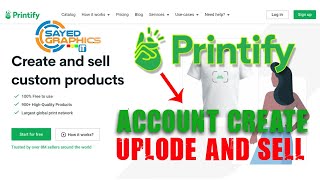 Printify Account and upload 2024  Print on Demand amp Printify Drop Shipping [upl. by Etnaihc]