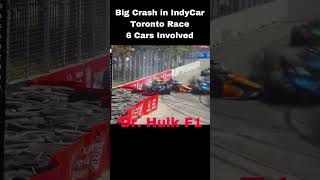 Six Cars Crash in IndyCar Toronto Race indycar [upl. by Mihar]