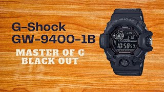 GSHOCK GW94001B MASTER OF G BLACK OUT [upl. by Ayikal]